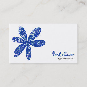 Tarjeta De Visita Flor de bonito - Azul marino 003399