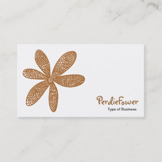 Tarjeta De Visita Flor de bonito - Brown 996633