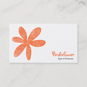 Tarjeta De Visita Flor de bonito - Naranja de otoño FF6633