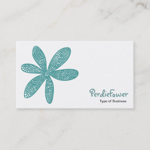 Tarjeta De Visita Flor de bonito - Ocean Green 669999