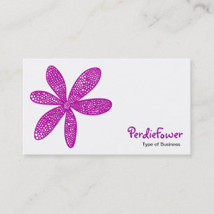 Tarjeta De Visita Flor de bonito - Violeta Profunda
