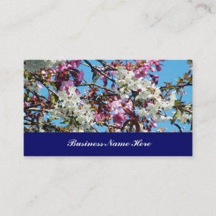 Tarjeta De Visita flor de cerezo de primavera