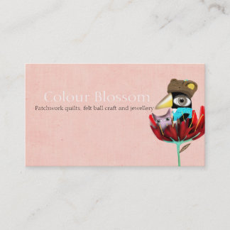 Tarjeta De Visita Flor de Color