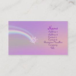 Tarjeta De Visita Flor de cristal