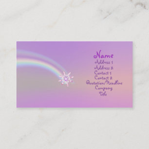 Tarjeta De Visita Flor de cristal