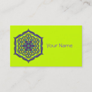 Tarjeta De Visita Flor de DES Lebens de la vida/de Blume - el