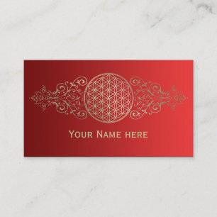 Tarjeta De Visita Flor de DES Lebens - vintage XI de la vida/de