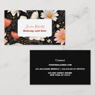 Tarjeta De Visita Flor de flores silvestres moderna y elegante