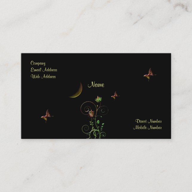 Tarjeta De Visita Flor de la luna (Anverso)