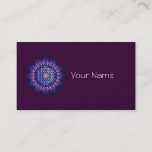 Tarjeta De Visita FLOR DE LA VIDA/de DES Lebens - mandala II de