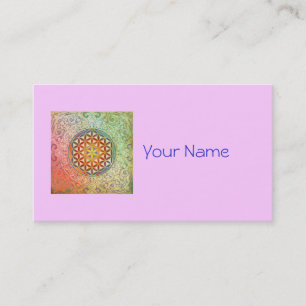 Tarjeta De Visita Flor de la vida - ornamento I