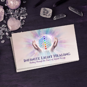 Tarjeta De Visita Flor de la vida - Sanación Energética - Reiki