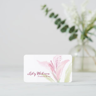 Tarjeta De Visita Flor de Lily