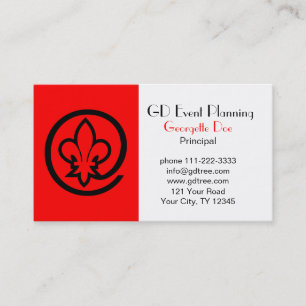 Tarjeta De Visita Flor de lis