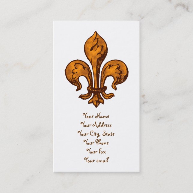 Tarjeta De Visita Flor de lis de Halloween (Anverso)
