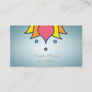 Tarjeta De Visita Flor de Loto Profesional Encantadora Profesional