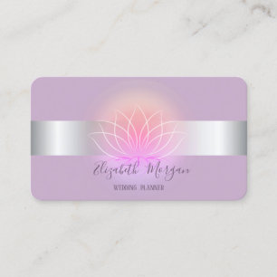 Tarjeta De Visita Flor de Loto Profesional Moderna Elegante