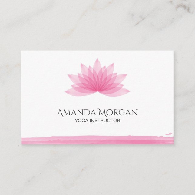 Tarjeta De Visita Flor de Lotus (Anverso)