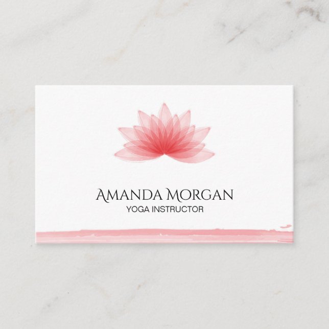 Tarjeta De Visita Flor de Lotus (Anverso)