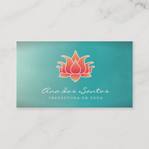 Tarjeta De Visita Flor de Lótus Cartão de Visita