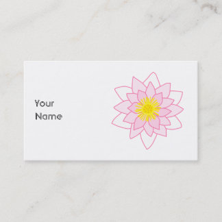 Tarjeta De Visita Flor de Lotus elegante