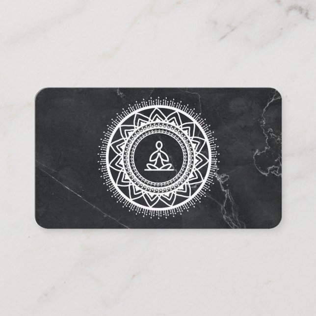 Tarjeta De Visita Flor de Lotus | Meditación | Profesora de yoga (Anverso)