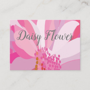 Tarjeta De Visita Flor de margarita rosa floral
