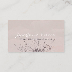 Tarjeta De Visita Flor de Moda Boho
