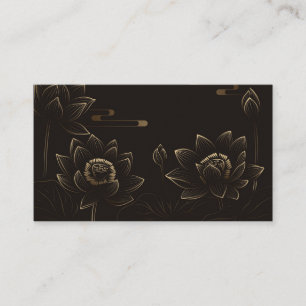 Tarjeta De Visita Flor de oro