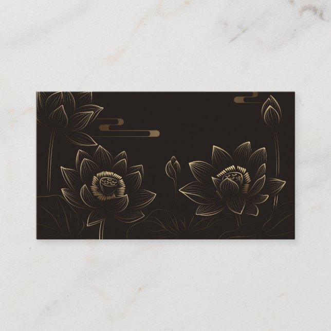 Tarjeta De Visita Flor de oro (Anverso)