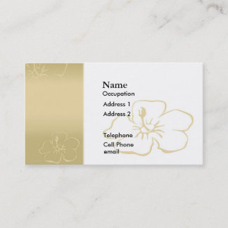 Tarjeta De Visita Flor de oro