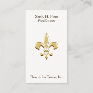 Tarjeta De Visita Flor de oro de Lis