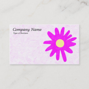 Tarjeta De Visita Flor de papel - magenta