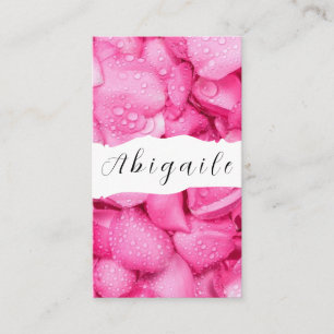 Tarjeta De Visita Flor de Pluma Vector Floral Vintage Sin Costuras