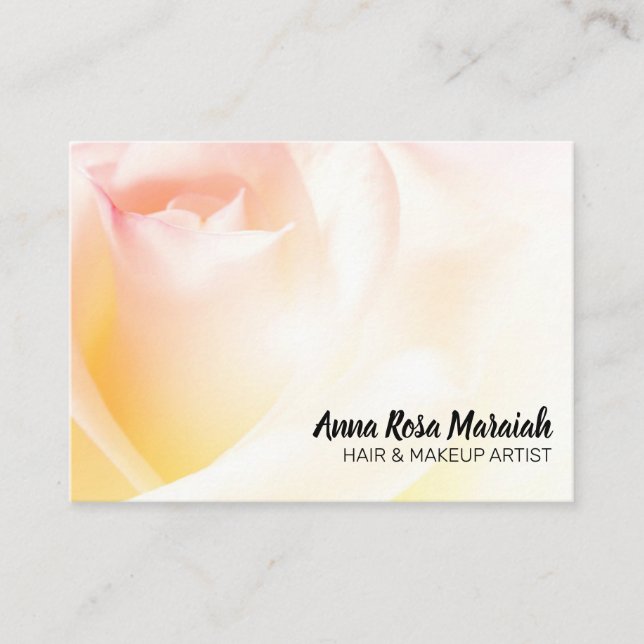 Tarjeta De Visita *~* Flor de Rosa rosa rosa floral (Anverso)