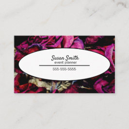 Tarjeta De Visita Flor de rosas rojas rojas rojas