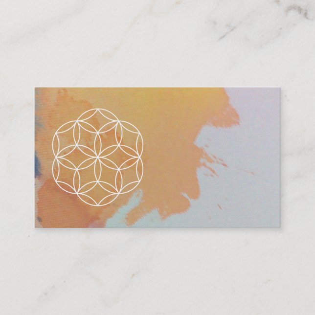 Tarjeta De Visita Flor de vida (Anverso)