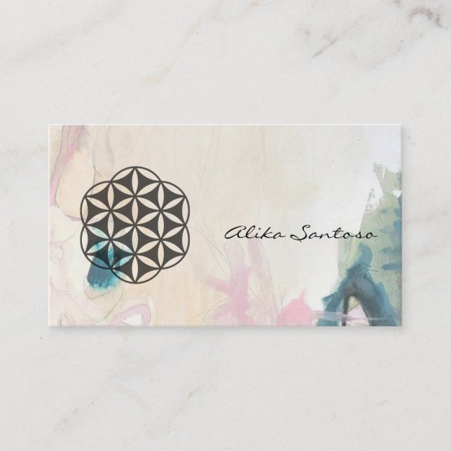 Tarjeta De Visita Flor de vida (Anverso)