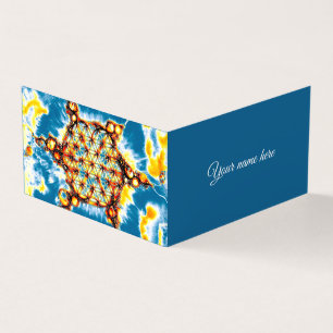 Tarjeta De Visita Flor De Vida - Formas Coloridas 5