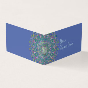Tarjeta De Visita Flor De Vida - Mandala Estilo India 1