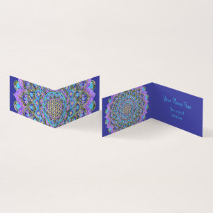 Tarjeta De Visita Flor De Vida - Mandala Estilo India 2