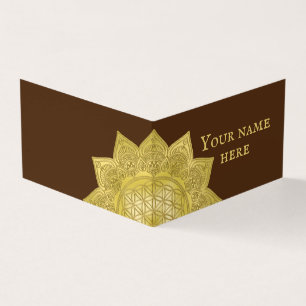Tarjeta De Visita Flor de vida - Mandala india 4