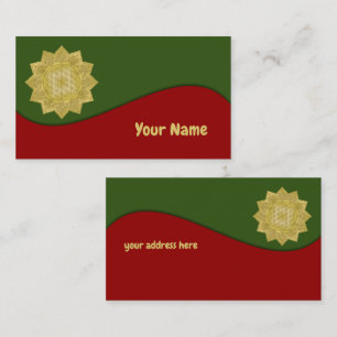 Tarjeta De Visita Flor de vida - Mandala india 4