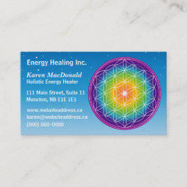 Tarjeta De Visita Flor de vida Starry Sky