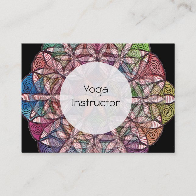 Tarjeta De Visita Flor del arte de la acuarela de la vida (Anverso)