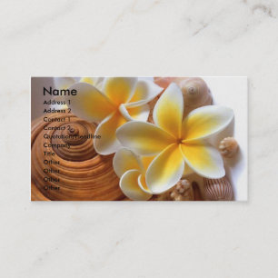 Tarjeta De Visita Flor del Frangipani