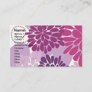 Tarjeta De Visita Flor fina Guay Cute Girly Retro Floral