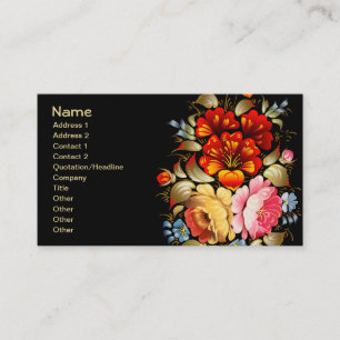 Tarjeta De Visita Flor fina Guay Cute Girly Retro Floral