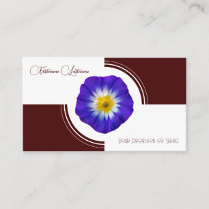 Tarjeta De Visita Flor floral flor calligrafía blanco oscuro