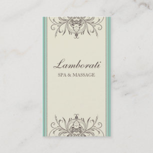 Tarjeta De Visita Flor floral moderna y elegante profesional